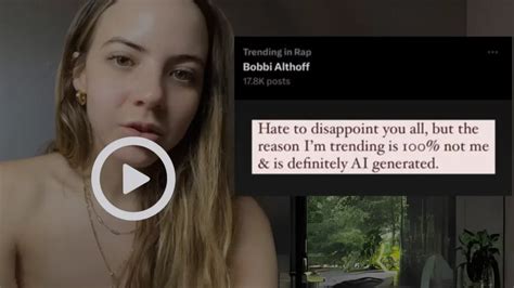 bobbi althoff leak videos|Bobbi Althoff responds after x